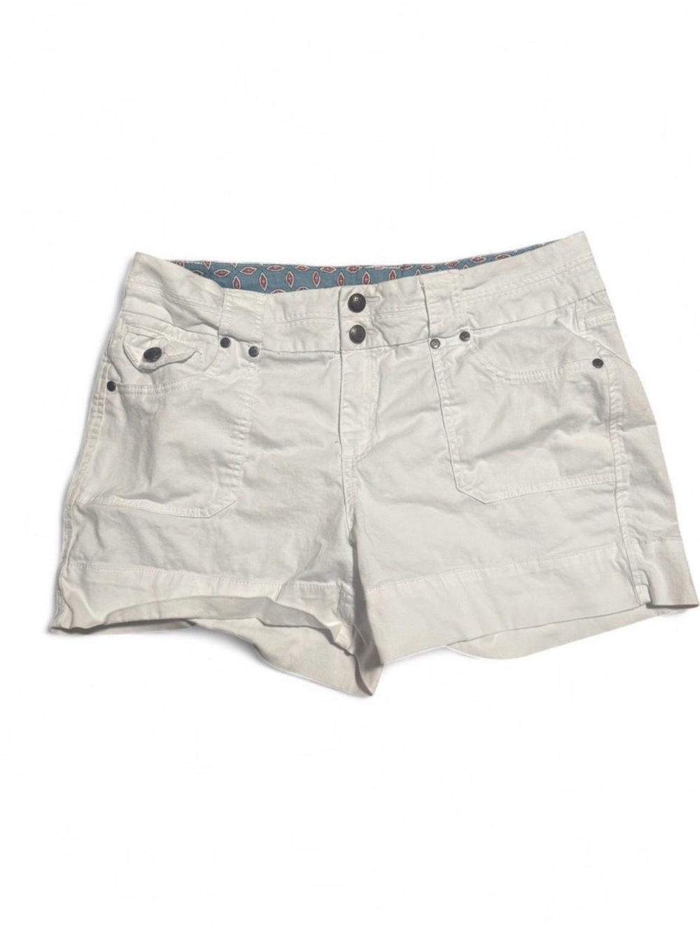Y2k Coquette Women’s White Cargo Cotton Shorts